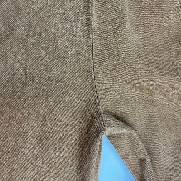 Free People Cool Harbor Wide-Leg Trousers Pants M High-Rise Smocked Tan 275619 - Picture 14 of 15